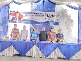 Usai Sosialisasi Perda No.5 tahun 2015, Anggota DPRD Medan Dodi Robert Simangungsong Foto bersama dengan Tokoh Masyarakat