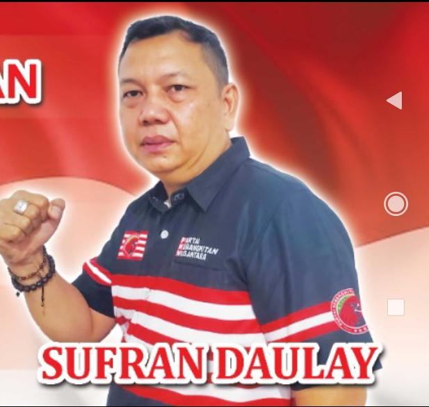 Sufran Daulay Bacaleg DPRD Kota Medan Dapil 2 Medan