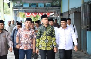 Wakil Gubernur (Wagub) Sumut Musa Rajekshah menghadiri Pelantikan Pengurus Fodium Deliserdang Periode 2023-2026 di Desa Marindal 1, Deliserdang, Rabu (30/8).