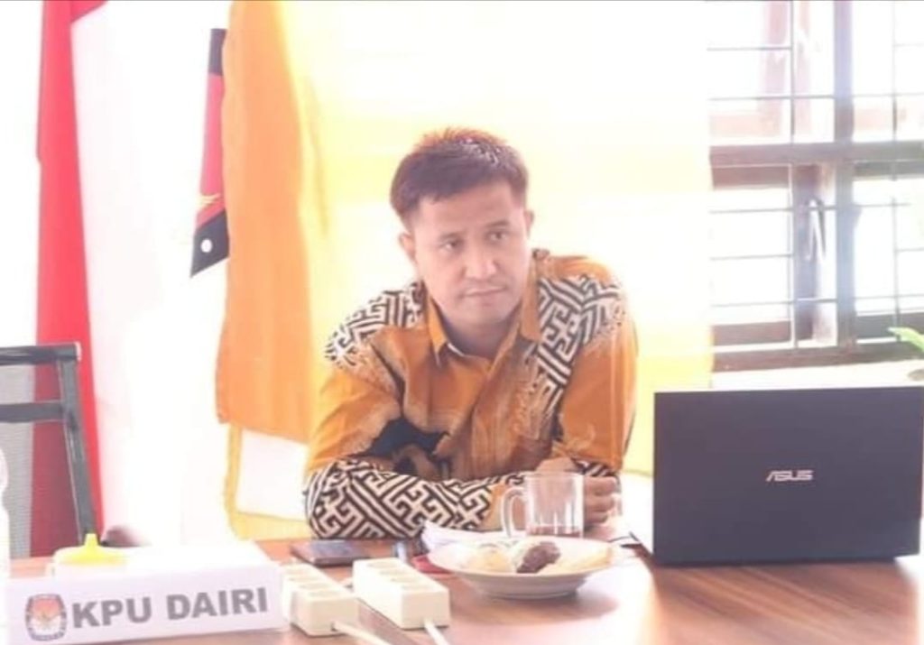 Ketua KPU Dairi, Aryanto Tinendung