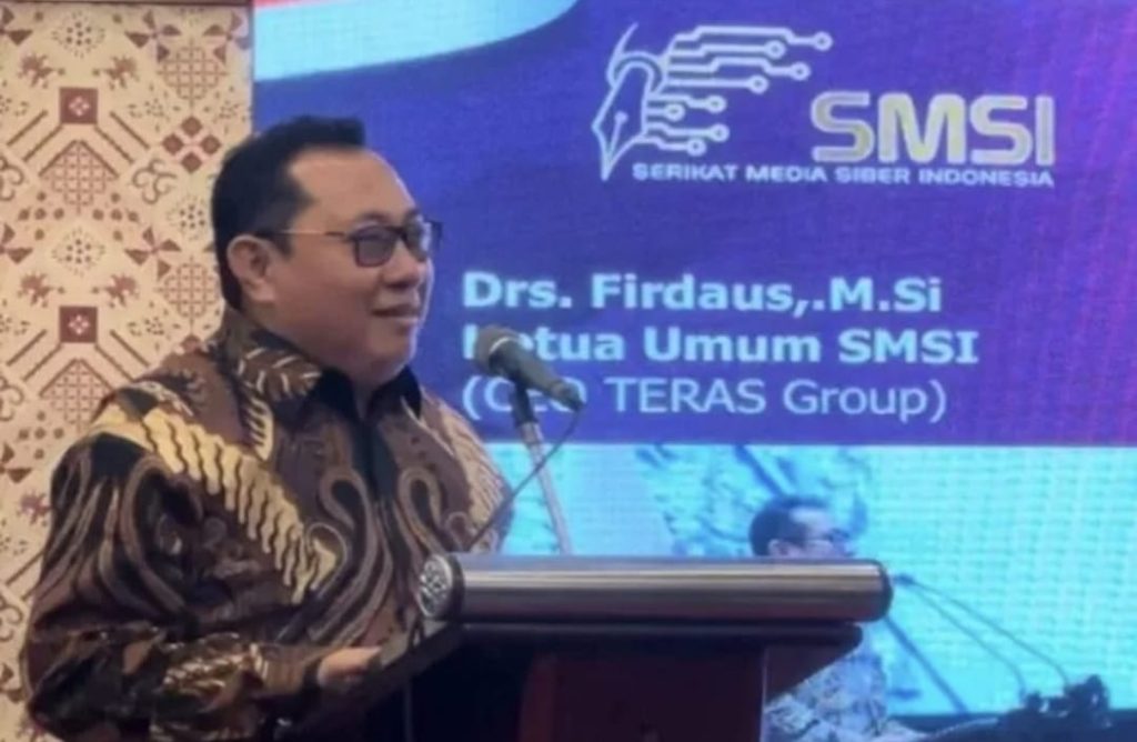 Ketua Umum SMSI, Firdaus.