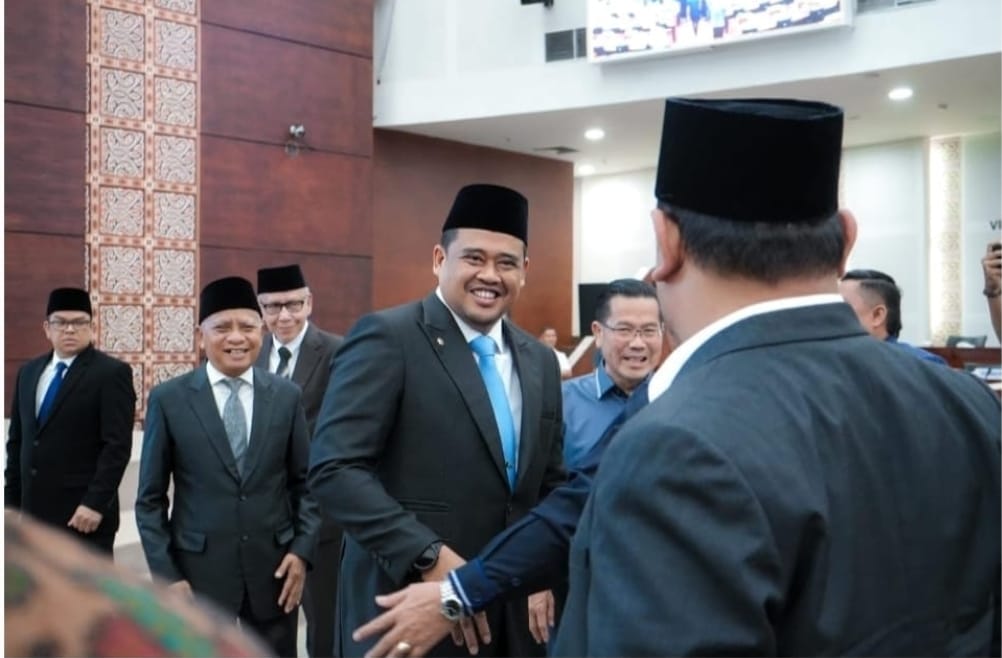 Pilkada 2024, Bobby Nasution, Surya, Gubernur Sumut, DPRD Sumut, Paripurna DPRD, Pilkada Sumut, Pelantikan Gubernur, Politik Sumut, Agus Fatoni, Keputusan MK, Mendagri, Pemerintahan Sumut.