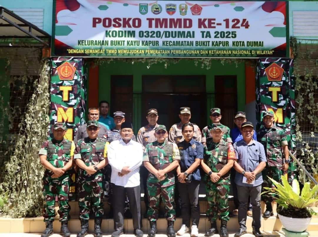 Tim Wasev TNI AD Didampingi Kasdam IBB Tinjau TMMD di Dumai