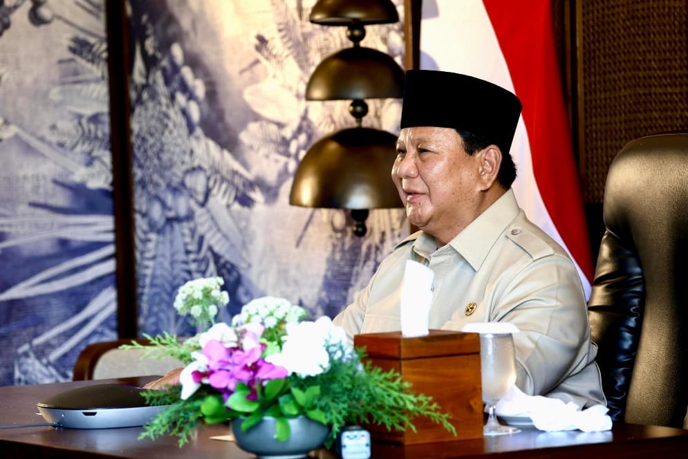 Presiden RI Prabowo Subianto dalam sambutannya mengatakan bahwa proyek-proyek yang diresmikan serentak di 15 provinsi ini merupakan tonggak penting dalam mewujudkan kemandirian energi nasional yang berkelanjutan. Foto: BPMI Setpres.