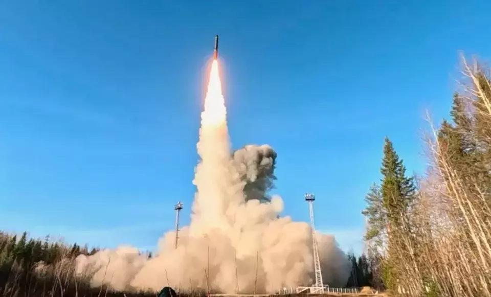 Senjata rudal Rusia. (Russian Defense Ministry Press Service via AP/Russian Defense Ministry Press Service)