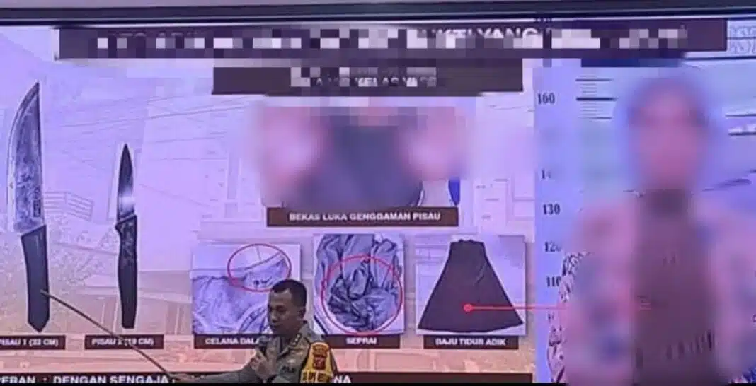 Kapolrestabes Medan, Kombes Pol Jean Calvijn Simanjuntak Konference pers terkait penanganan kasus dugaan pembunuhan yang melibatkan Anak Berhadapan dengan Hukum (ABH) di Mapolrestabes Medan, Senin (29/12/2025).