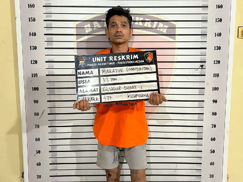 4 Kali Keluar Masuk Penjara, Polsek Medan Timur Tembak Pelaku Pencuri Rumah Mewah