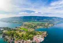 Gerakan Menanam Sejuta Pohon dan Tebar Sejuta Bibit Ikan di Kawasan Danau Toba Ilustrasi Pulau Samosir (dok. foto Britannica).