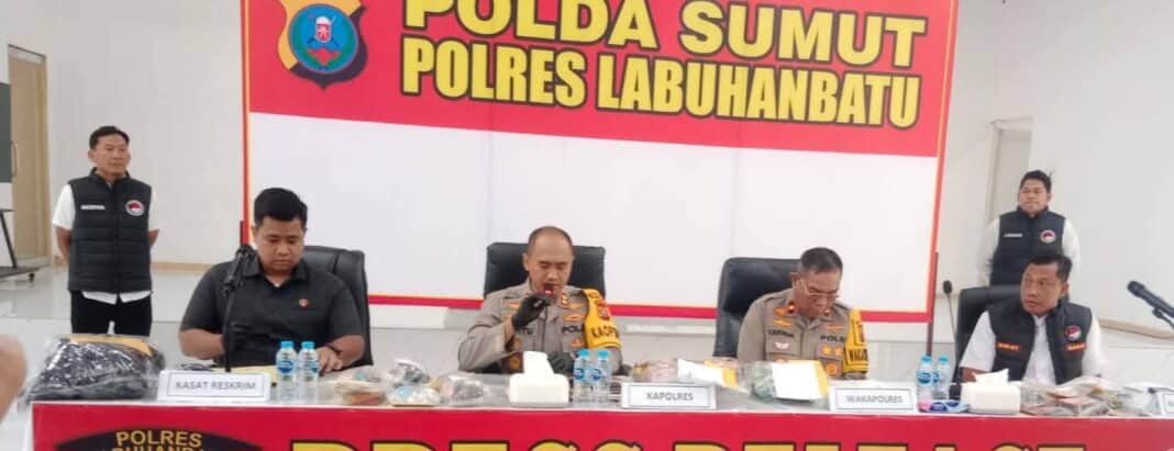 Kapolres Labuhanbatu Wahyu Endrajaya paparkan pengungkapan kasus narkoba berawal dari informasi masyarakat