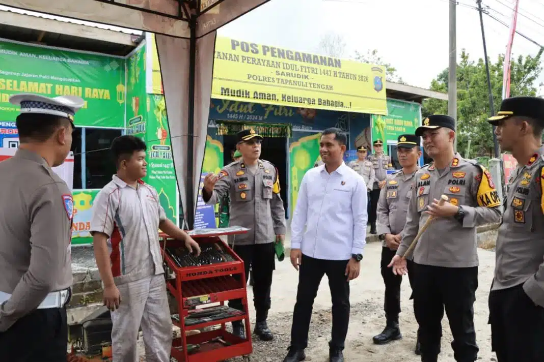 Pamatwil Polda Sumatera Utara melakukan kunjungan supervisi ke Pospam Sarudik, Selasa (17/3/2026).