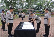 Sertijab Pejabat Polres Langkat, Perkuat Kinerja Profesional dan Pelayanan Publik