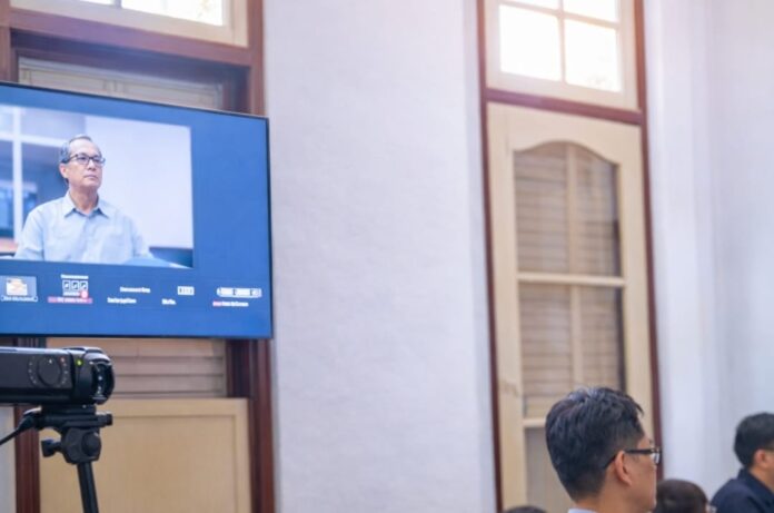 Suasana persidangan kasus dugaan korupsi proyek perkeretaapian DJKA di Pengadilan Tipikor Medan, Rabu (1/4/2026). Sejumlah saksi, termasuk mantan Menteri Perhubungan, memberikan keterangan terkait aliran dana dan proses tender proyek.