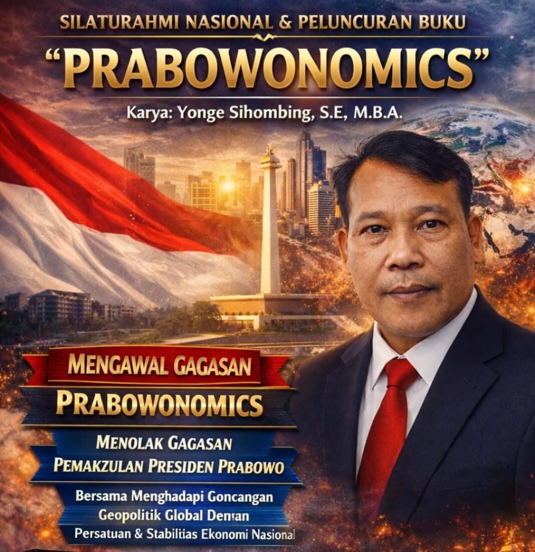 Penulis Yonge Sihombing memaparkan gagasan dalam buku Prabowonomics yang akan diluncurkan di Jakarta, sebagai upaya mendorong stabilitas ekonomi nasional dan persatuan di tengah dinamika geopolitik global.