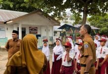 Bupati Labuhanbatu Tinjau Kegiatan TKA di SDN 01 Rantau Selatan