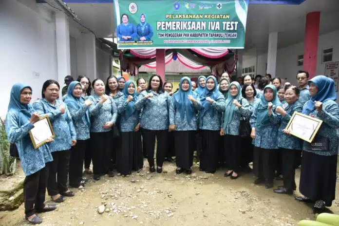 TP PKK Tapteng melaksanakan IVA Test di 5 kecamatan, Selasa (11/4/2026).