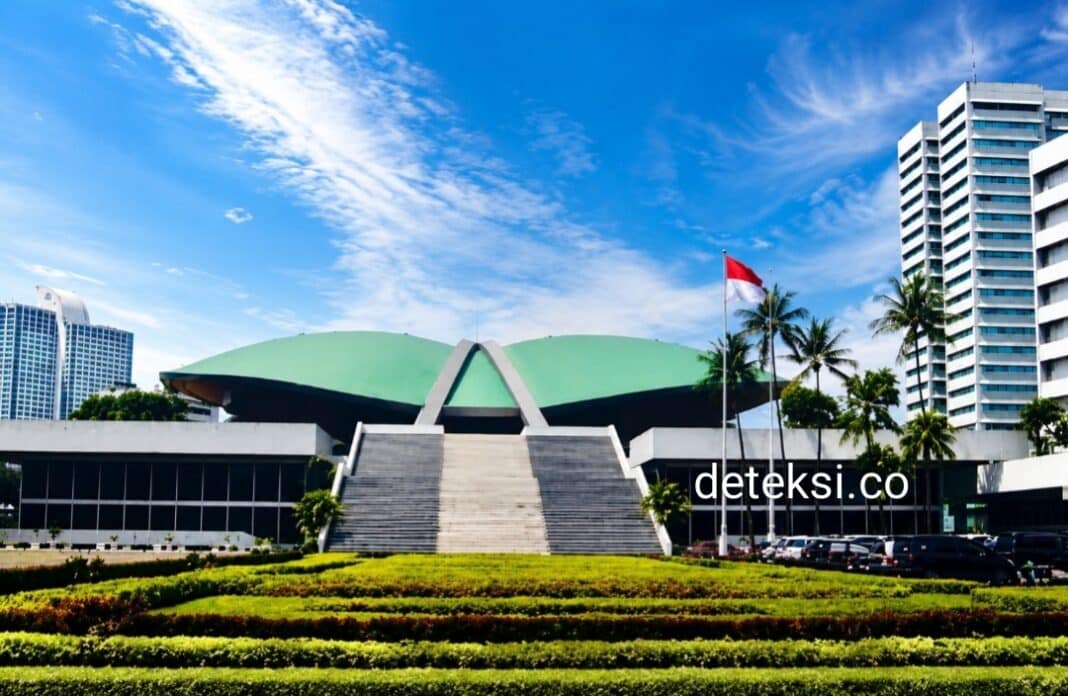 Gedung DPR RI di Kompleks Parlemen Senayan, Jakarta. Komisi XIII DPR RI mendorong penguatan pengelolaan Istana Kepresidenan sebagai situs sejarah nasional sekaligus sarana pendidikan kebangsaan bagi generasi muda Indonesia.