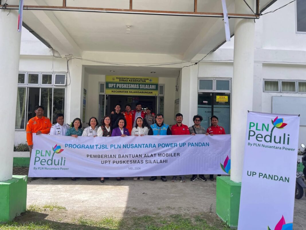PT PLN Nusantara Power UP Pandan menyerahkan bantuan Mobiler ke Puskesmas Silalahi Kabupaten Dairi. (Istimewa)