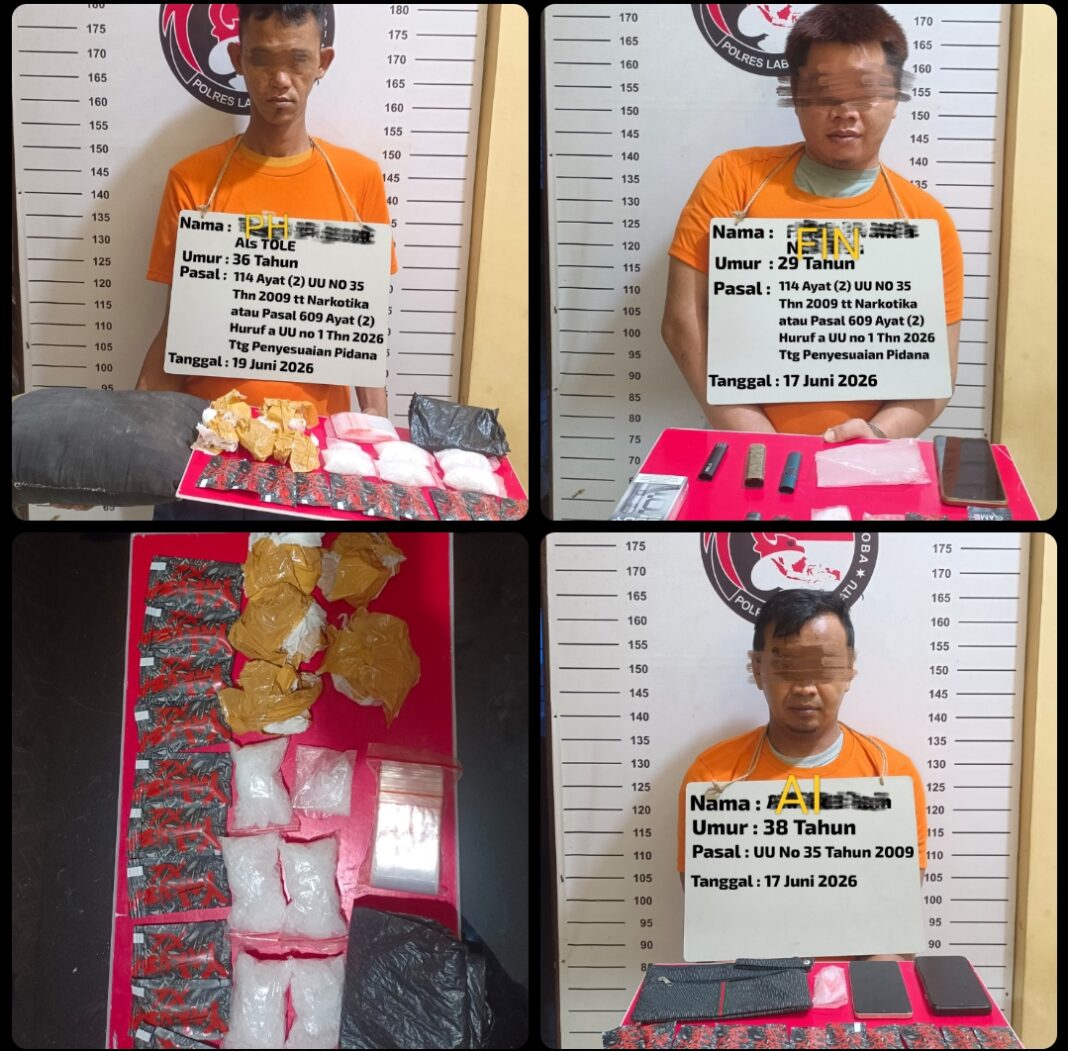 Polres Labuhanbatu berhasil mengungkap kasus peredaran narkotika jenis sabu dan vape mengandung cairan etomidate di Rutan/Lapas Kelas III Labuhan Bilik, Kabupaten Labuhanbatu.