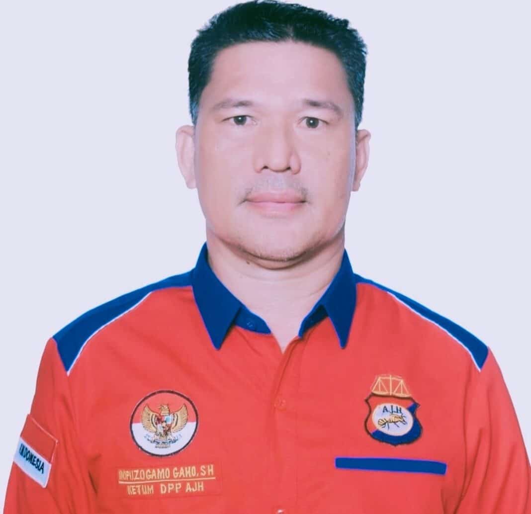 Ketua DPP Aliansi Jurnalis Hukum (AJH) Dofuzogamo Gaho, SH.
