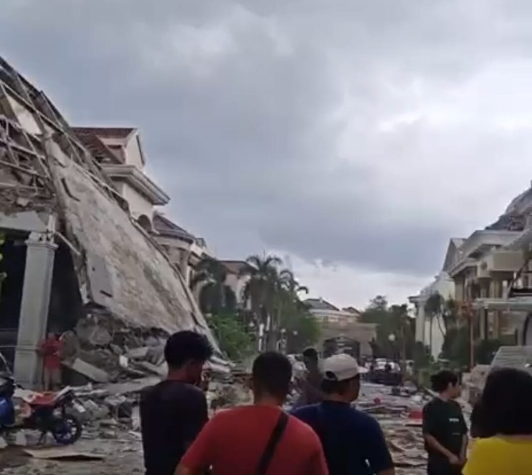 Tangkapan Foto Layar Video di Perumahan Grand Polonia, Kecamatan Medan Polonia, Senin (20/7/2026). Hingga kini penyebab ledakan masih dalam penyelidikan Kepolisian.