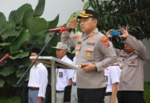 Kapolres Langkat Pembina Upacara di Yayasan Pendidikan Putra Jaya Jabal Rahman, Berikan Motivasi dan Edukasi Kamtibmas