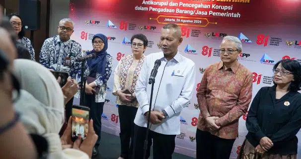 KPK dan LKPP meluncurkan Program Akademi Kompetensi Pencegahan Korupsi (AKPK) PBJ di Kantor LKPP, Jakarta, Rabu (26/8), sebagai upaya memperkuat kompetensi dan integritas SDM dalam pengadaan pemerintah. (Foto Dok. Web KPK RI)