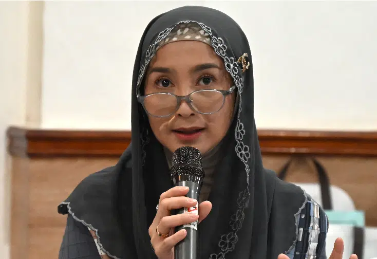 Anggota Komisi I DPR RI Desy Ratnasari saat Kunjungan Kerja Spesifik Komisi I DPR RI ke Lanal Bandung, Jawa Barat, Jumat (11/9/2026). Desy menyoroti perlunya penguatan pengawasan pesisir selatan Jawa Barat melalui dukungan sarana, sistem pemantauan, dan sinergi hingga tingkat desa. (Foto Dok. Whafir/Karisma)