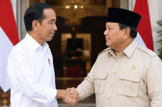 Foto ilustrasi: Joko Widodo bertemu Presiden Prabowo Subianto di kediaman Kertanegara, Jakarta Selatan, Selasa (6/10/2026) malam. Pertemuan berlangsung sekitar dua jam.(Foto Dok. AI)