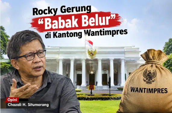 Foto ilustrasi: Rocky Gerung “Babak Belur” di Kantong Wantimpres. (Foto Dok. AI)